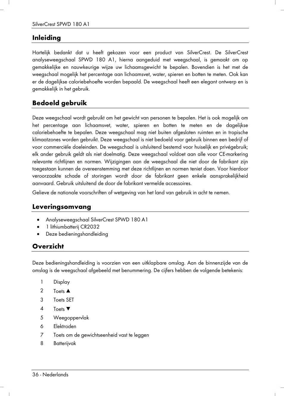 Silvercrest SPWD 180 A1 User Manual | Page 38 / 60