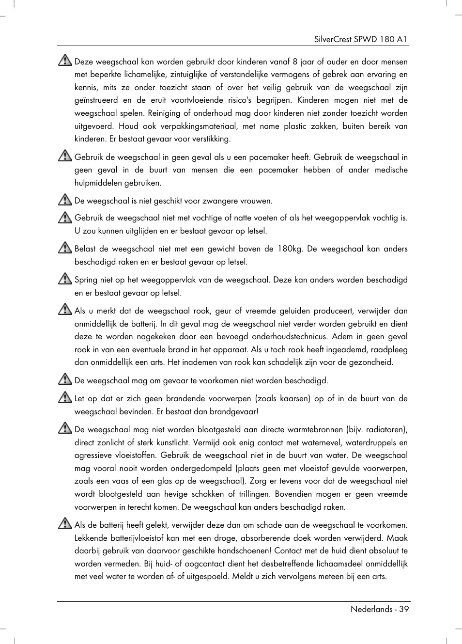 Silvercrest SPWD 180 A1 User Manual | Page 41 / 60