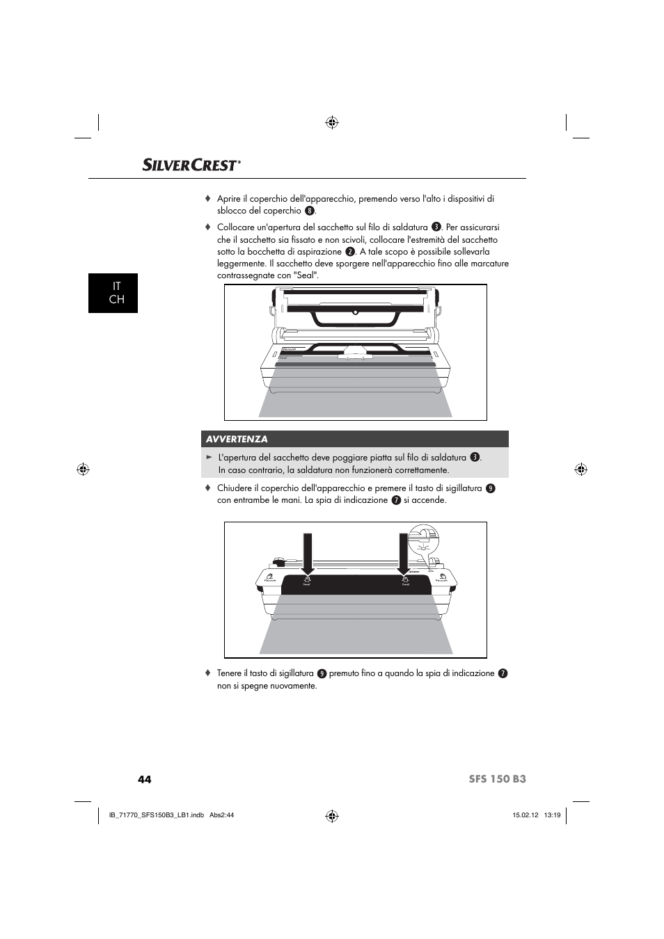 It ch | Silvercrest SFS 150 B3 User Manual | Page 46 / 86