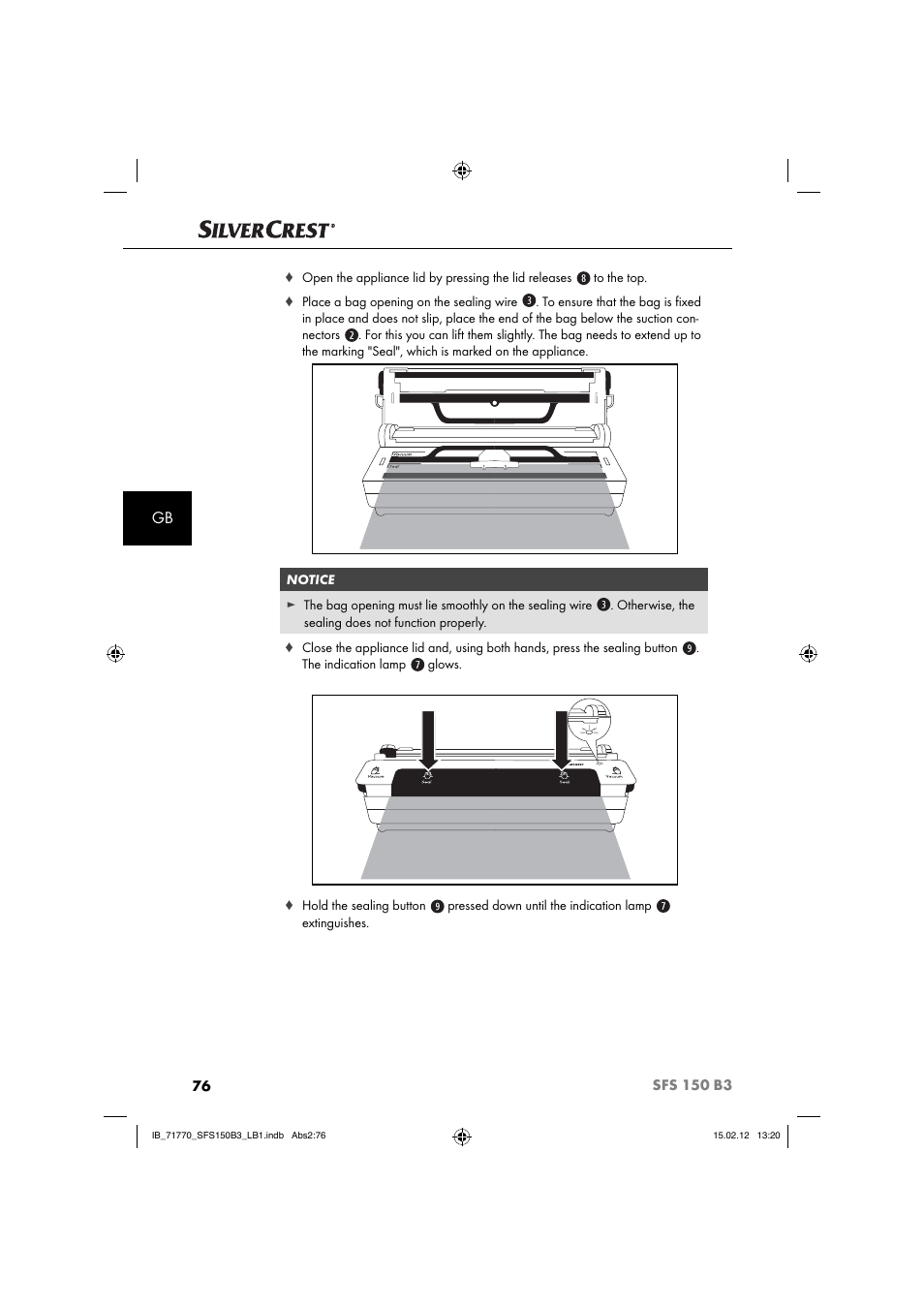 Silvercrest SFS 150 B3 User Manual | Page 78 / 86