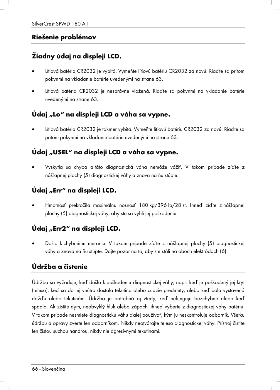 Silvercrest SPWD 180 A1 User Manual | Page 68 / 82