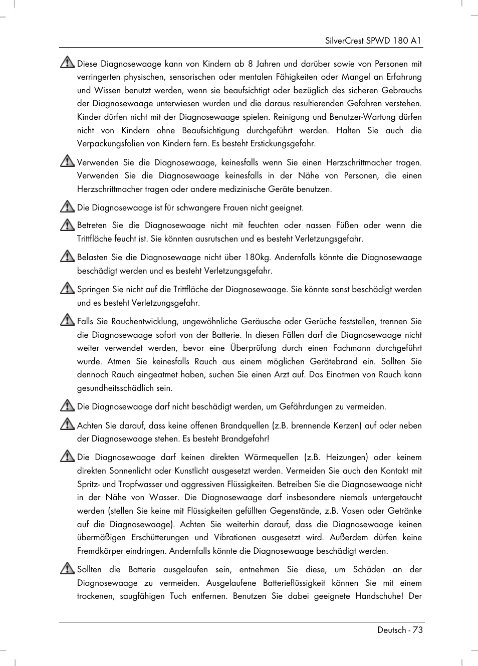 Silvercrest SPWD 180 A1 User Manual | Page 75 / 82