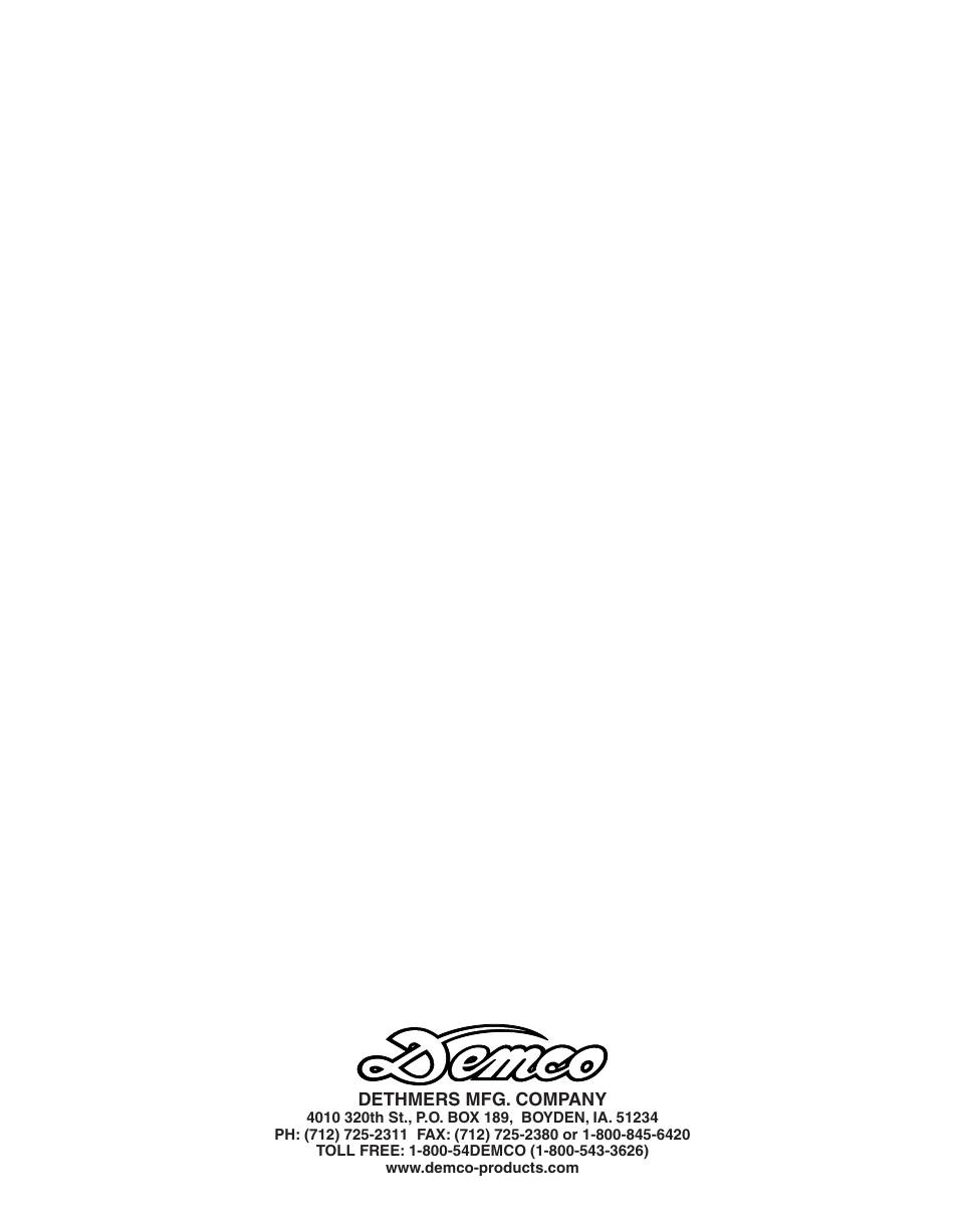 Demco CHRYSLER SEBRING CONVERTIBLE TP20108 User Manual | Page 8 / 8