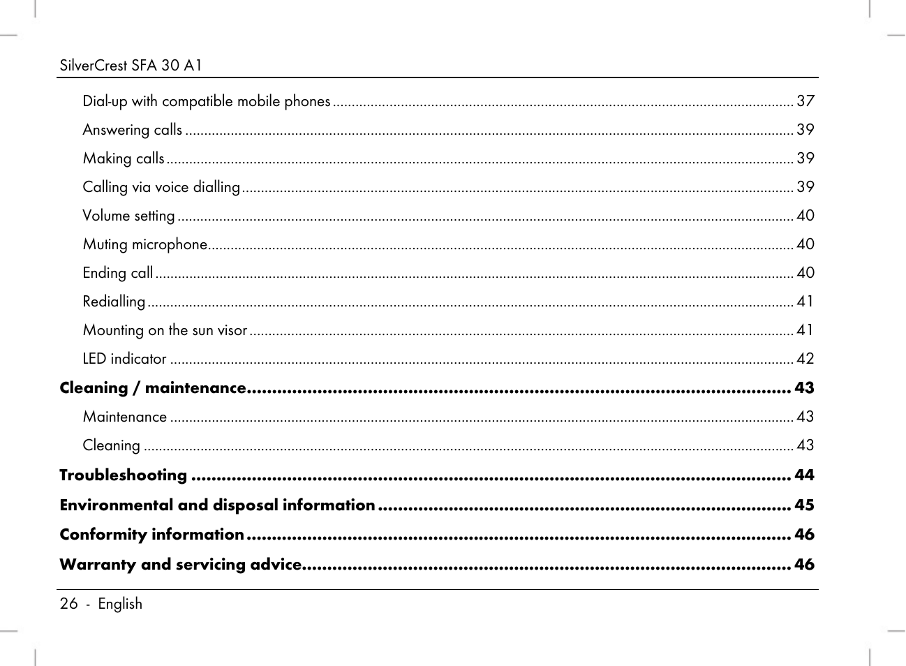 Silvercrest SFA 30 A1 User Manual | Page 28 / 74