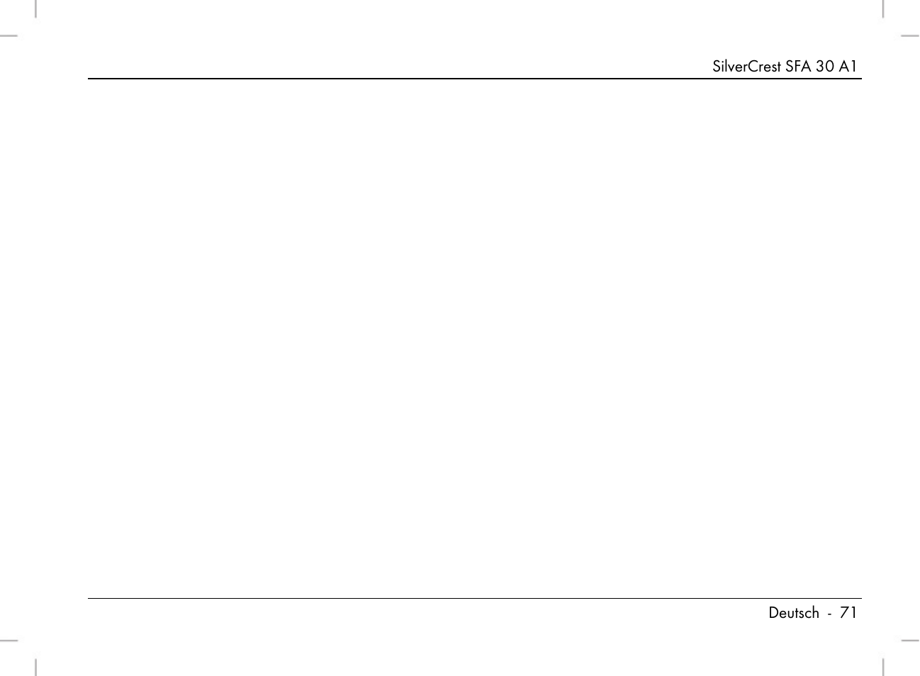 Silvercrest SFA 30 A1 User Manual | Page 73 / 74
