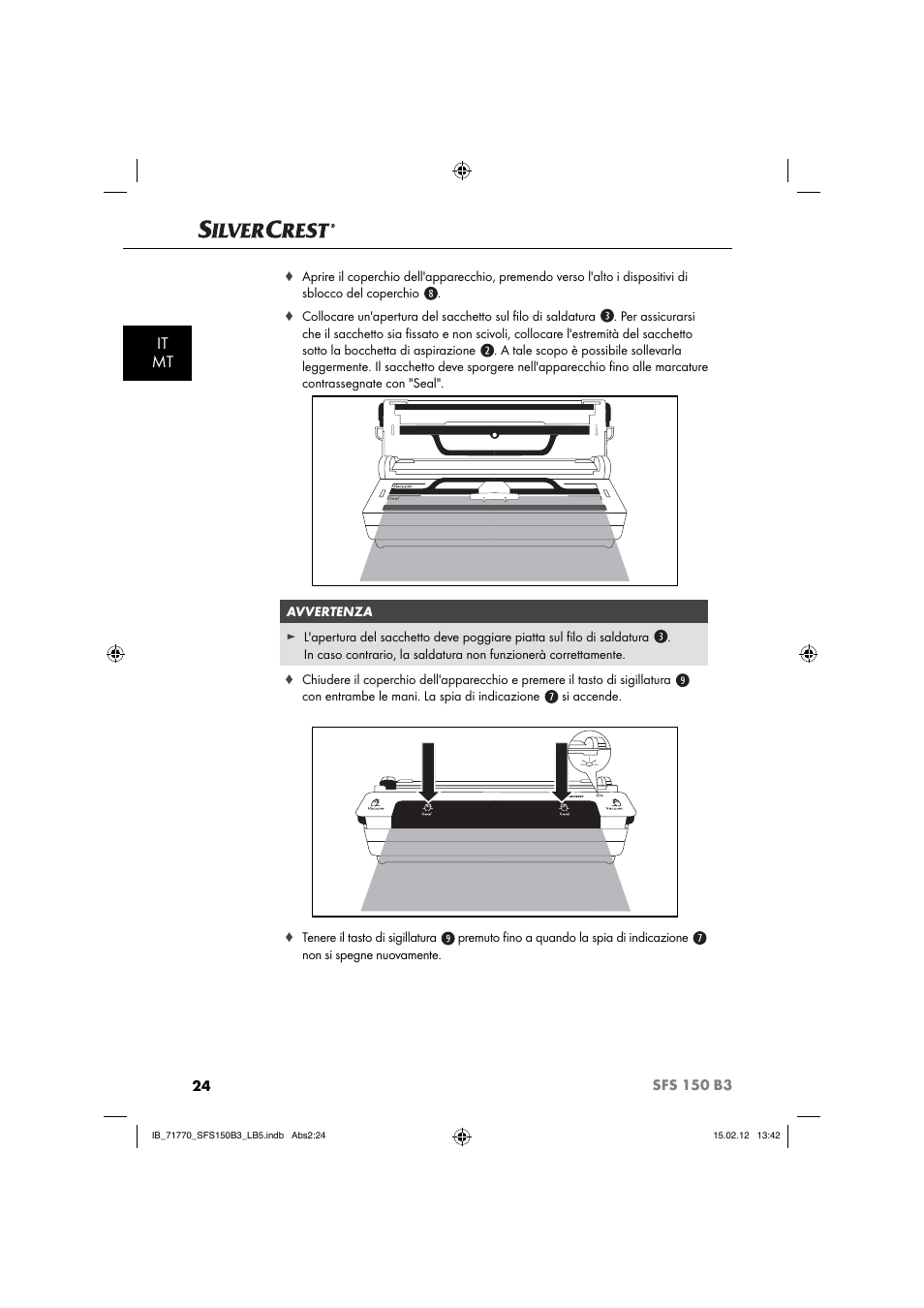 It mt | Silvercrest SFS 150 B3 User Manual | Page 26 / 72