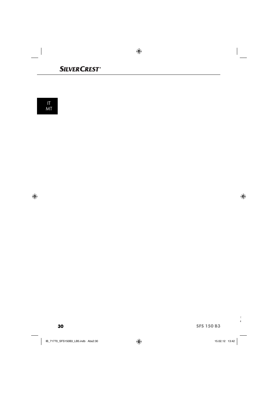 It mt | Silvercrest SFS 150 B3 User Manual | Page 32 / 72