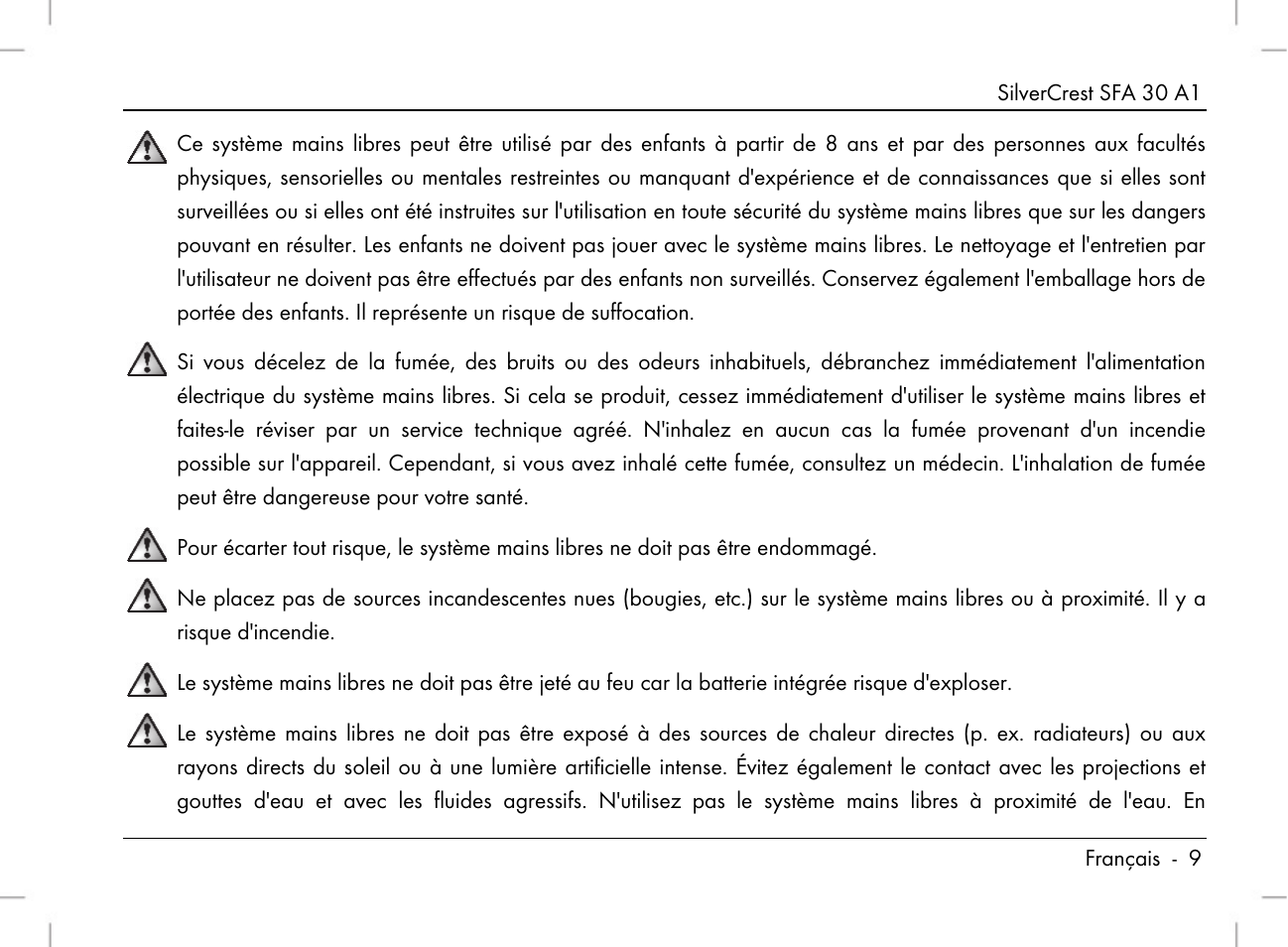 Silvercrest SFA 30 A1 User Manual | Page 11 / 96