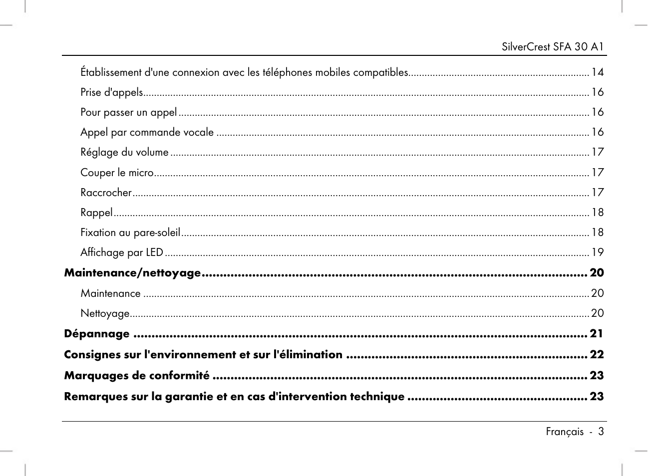 Silvercrest SFA 30 A1 User Manual | Page 5 / 96