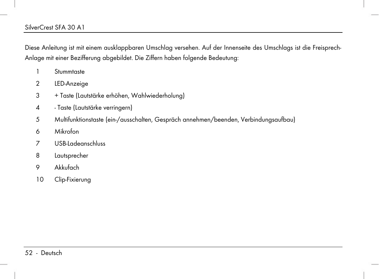 Silvercrest SFA 30 A1 User Manual | Page 54 / 96