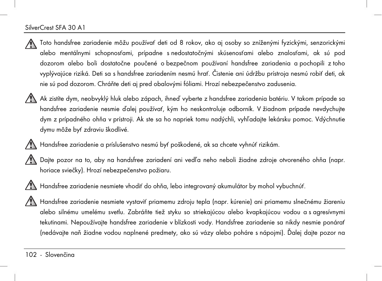 Silvercrest SFA 30 A1 User Manual | Page 104 / 144