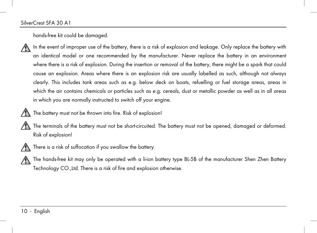 Silvercrest SFA 30 A1 User Manual | Page 12 / 144