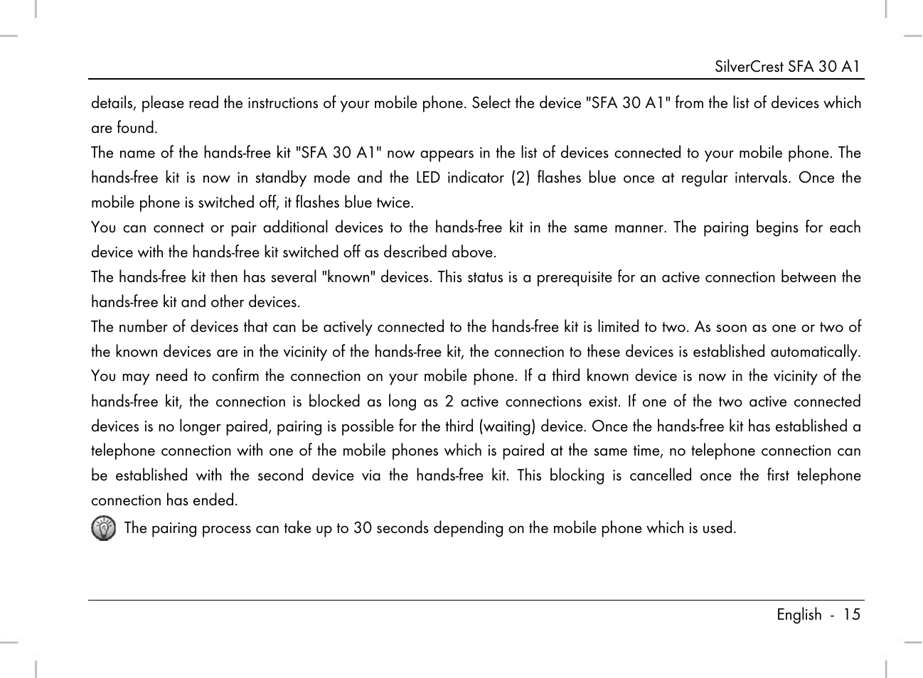 Silvercrest SFA 30 A1 User Manual | Page 17 / 144