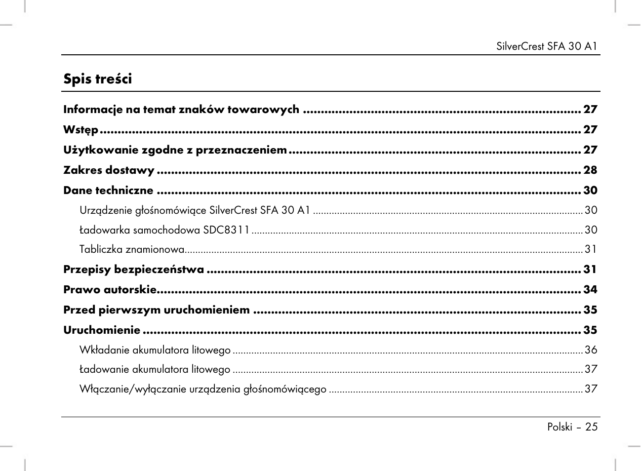 Silvercrest SFA 30 A1 User Manual | Page 27 / 144