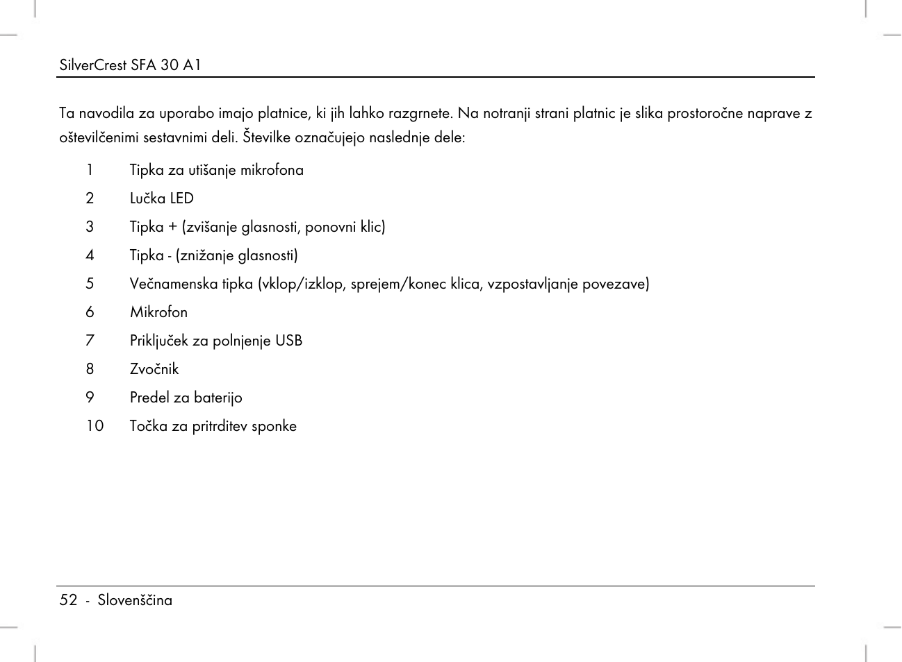 Silvercrest SFA 30 A1 User Manual | Page 54 / 144