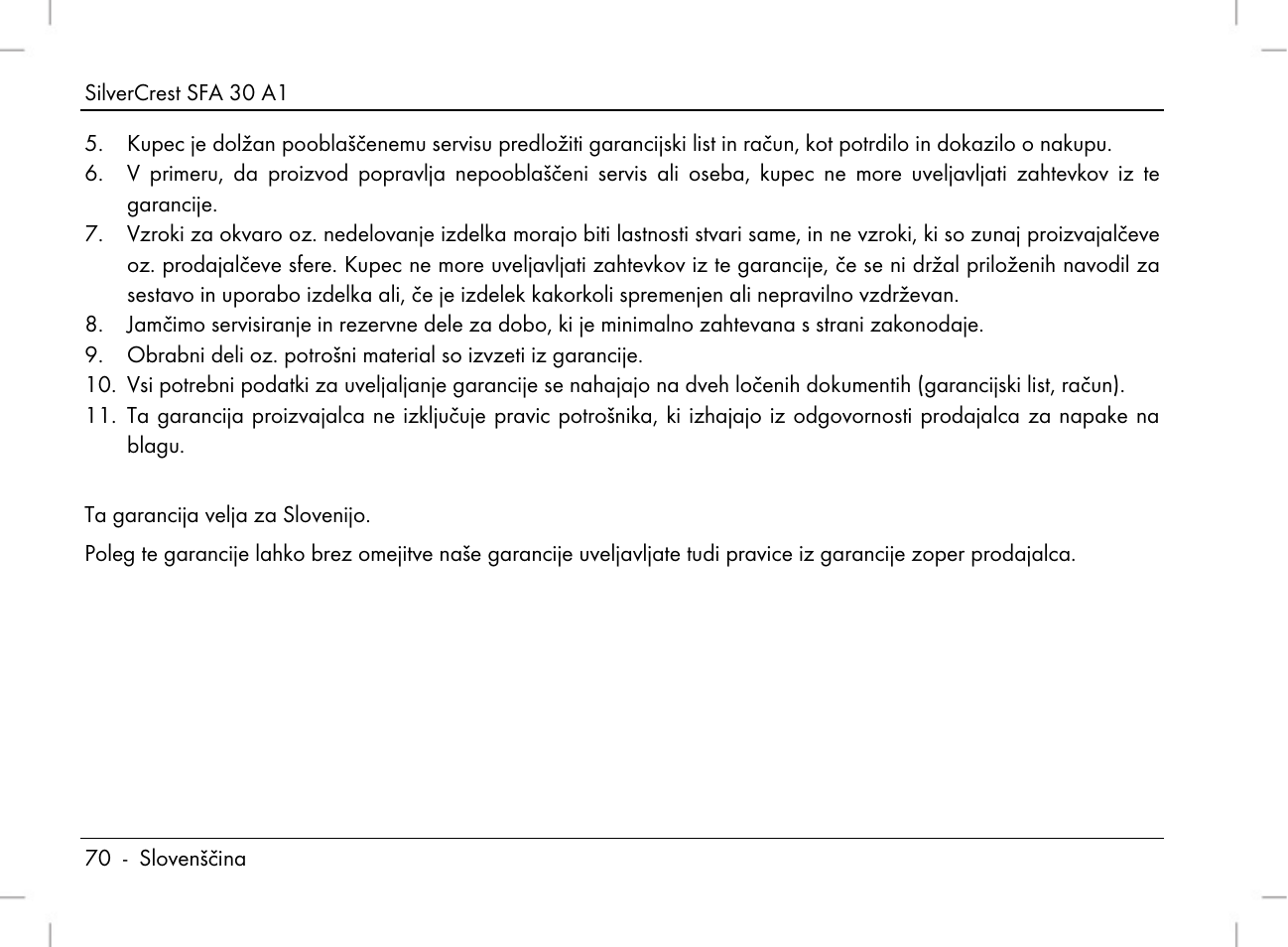 Silvercrest SFA 30 A1 User Manual | Page 72 / 144