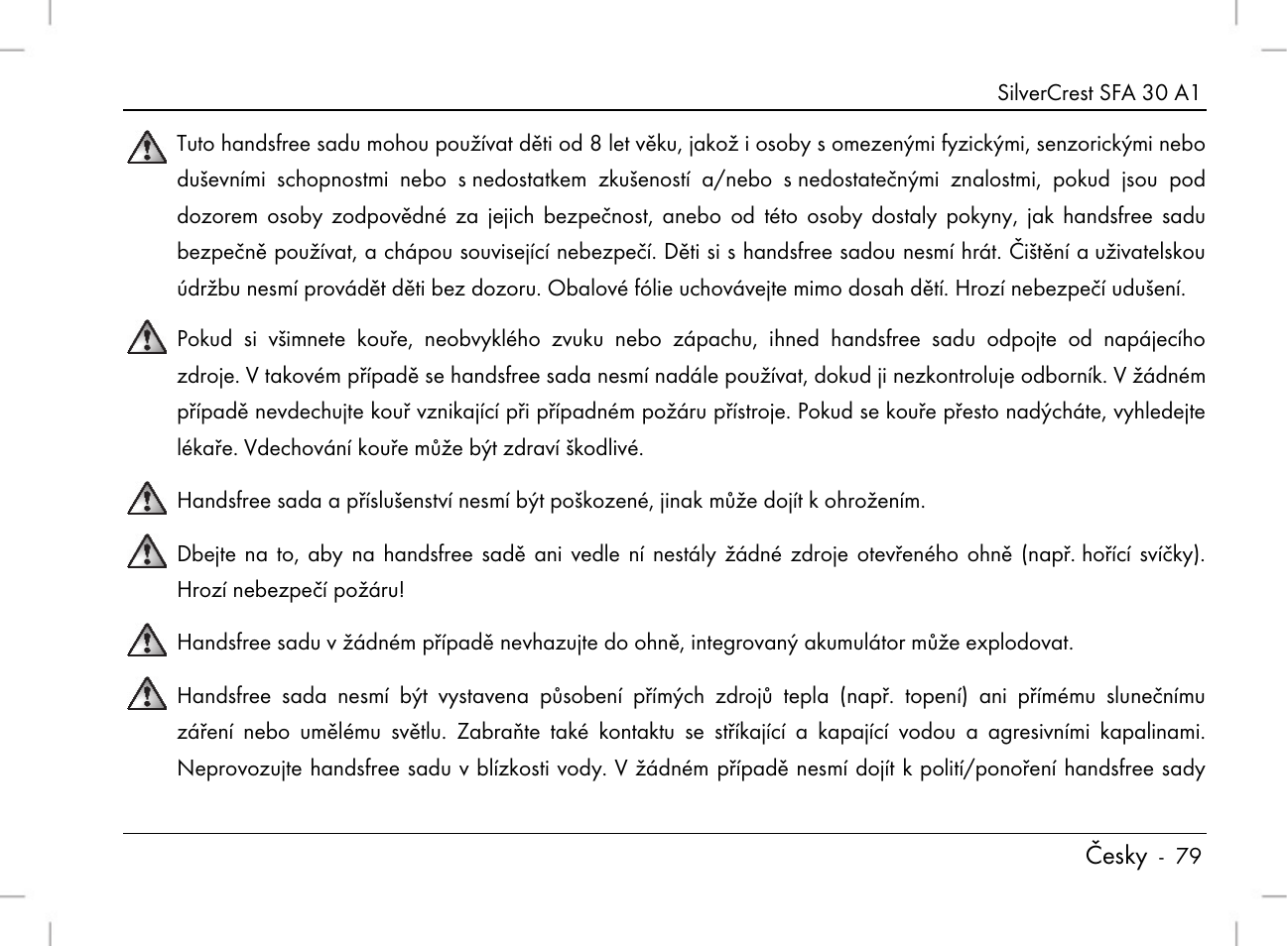 Česky | Silvercrest SFA 30 A1 User Manual | Page 81 / 144