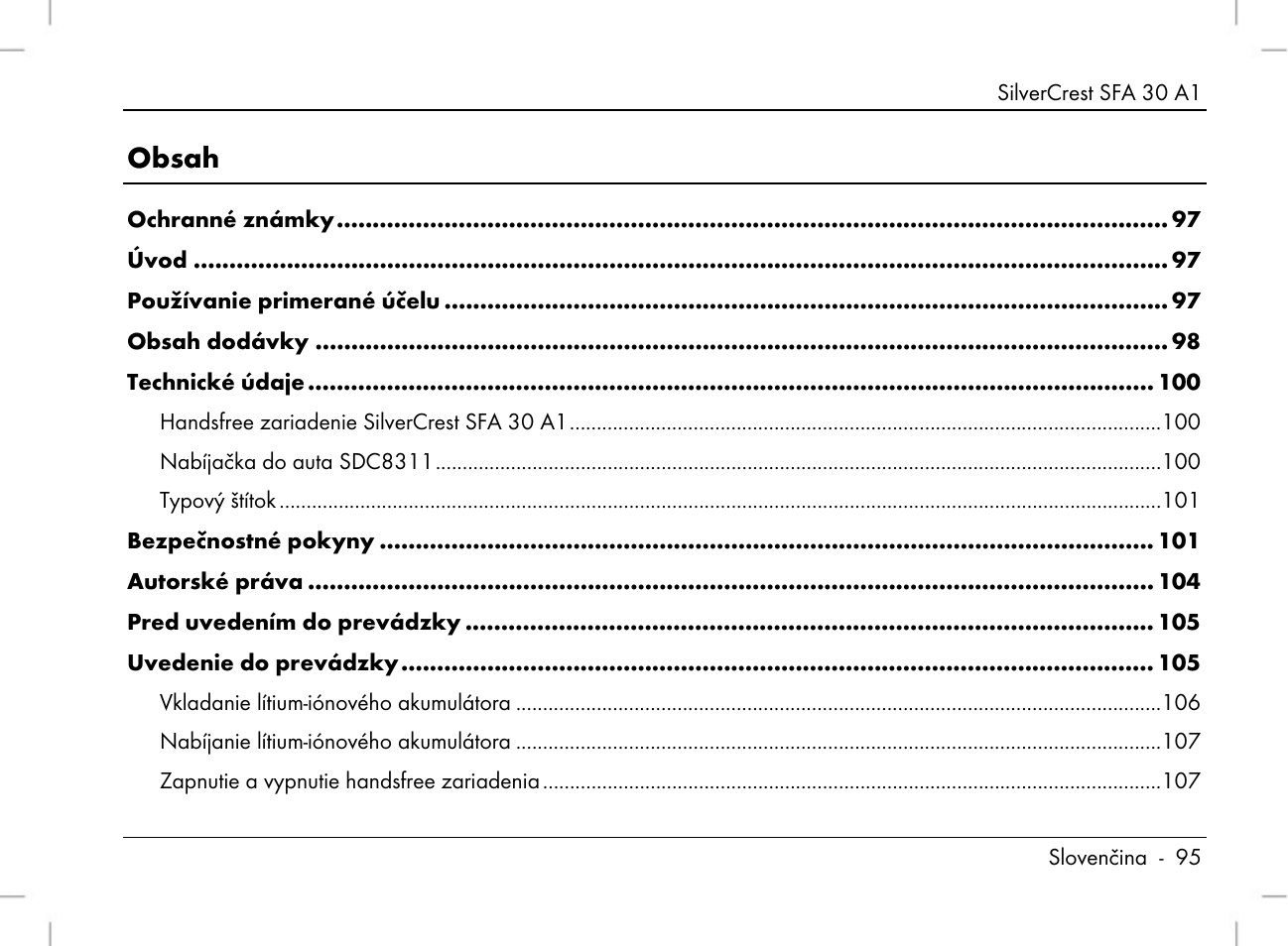 Silvercrest SFA 30 A1 User Manual | Page 97 / 144