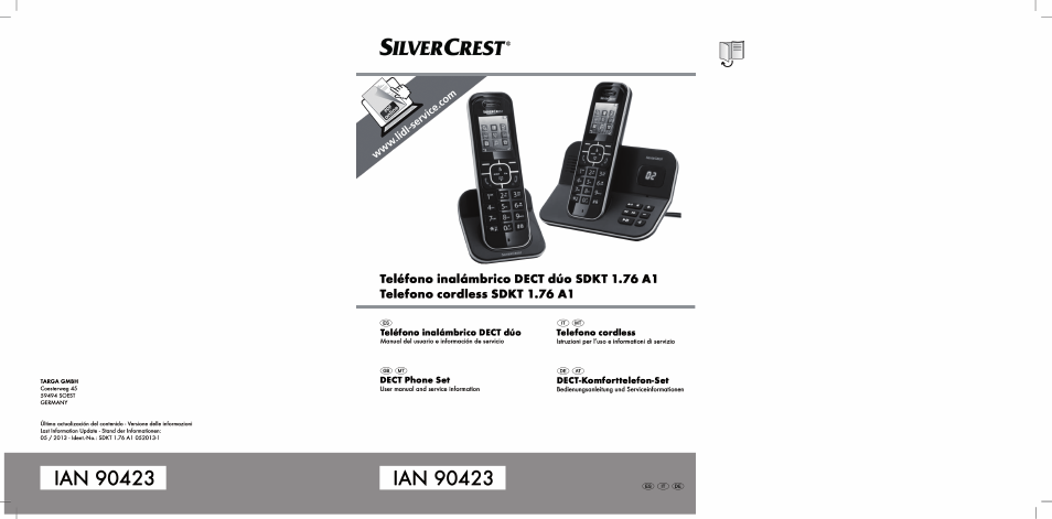 Silvercrest SDKT 1.76 A1 User Manual | 216 pages