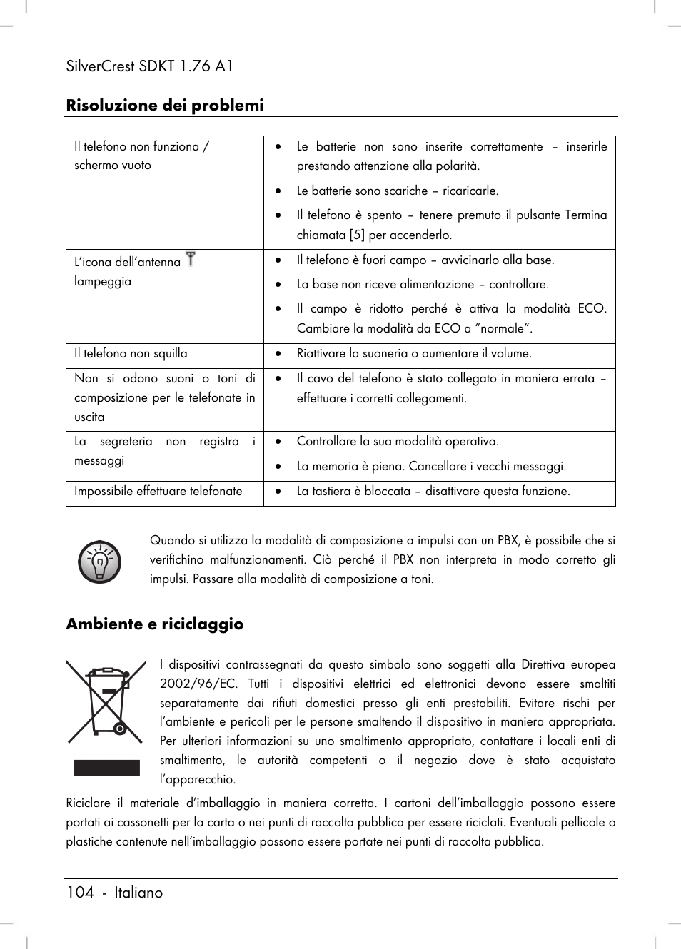 Silvercrest SDKT 1.76 A1 User Manual | Page 106 / 216