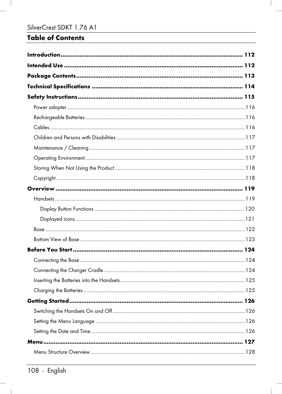 Silvercrest SDKT 1.76 A1 User Manual | Page 110 / 216