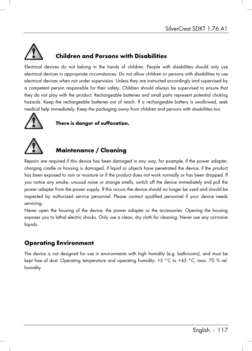 Silvercrest SDKT 1.76 A1 User Manual | Page 119 / 216