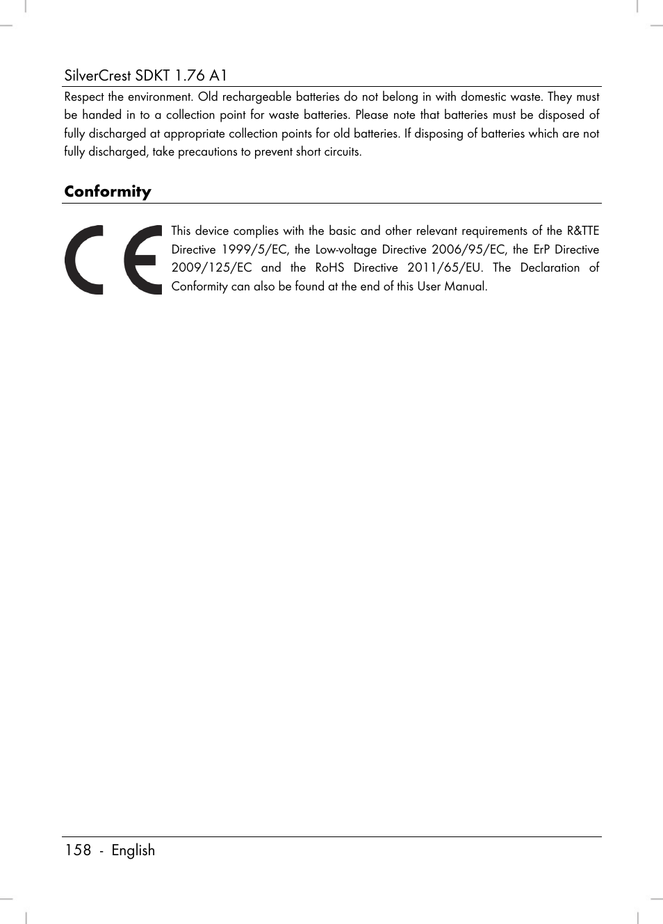 Silvercrest SDKT 1.76 A1 User Manual | Page 160 / 216