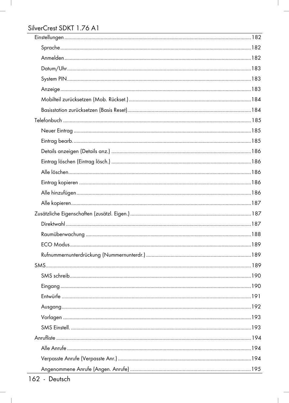 Silvercrest SDKT 1.76 A1 User Manual | Page 164 / 216