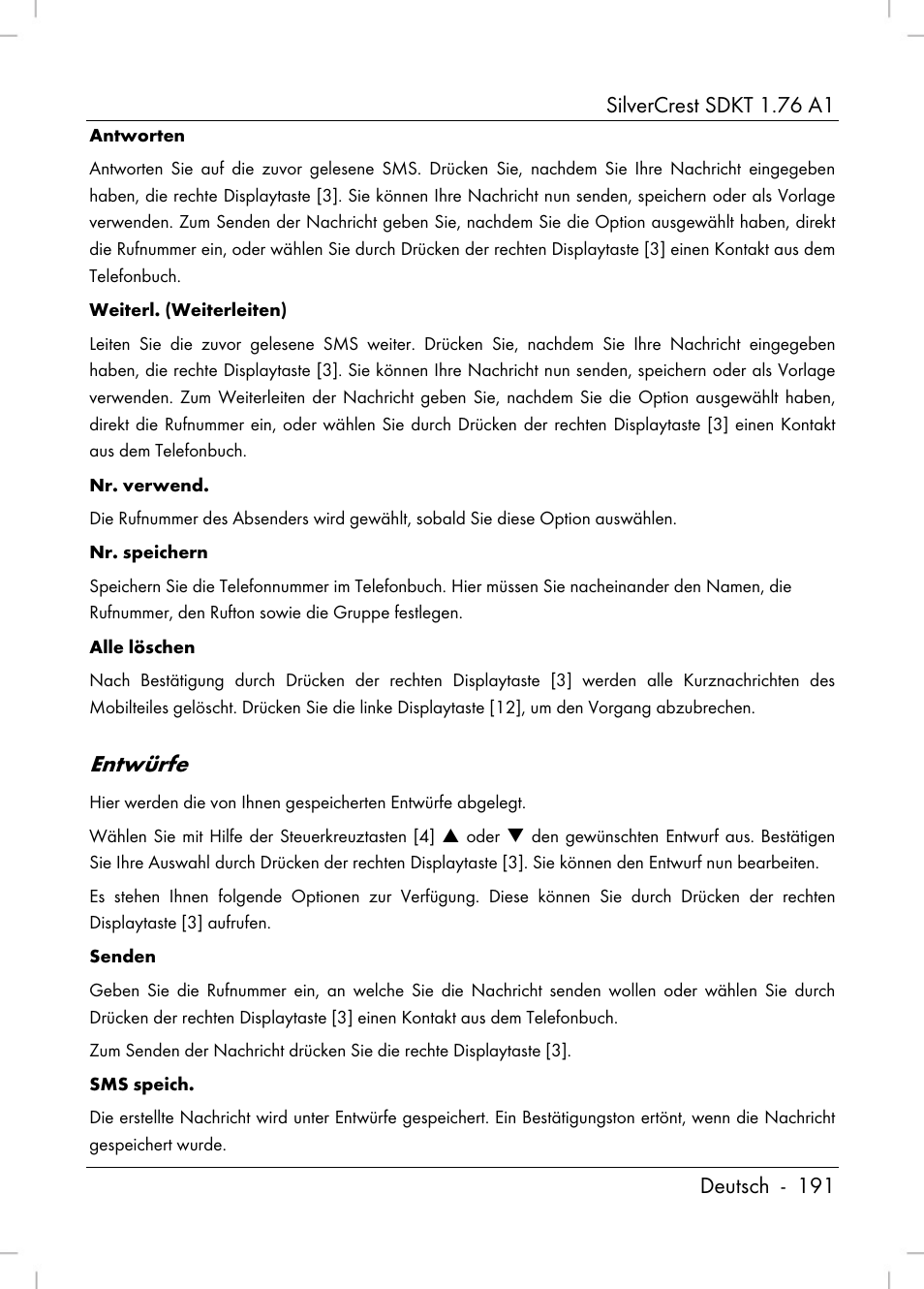 Entwürfe | Silvercrest SDKT 1.76 A1 User Manual | Page 193 / 216