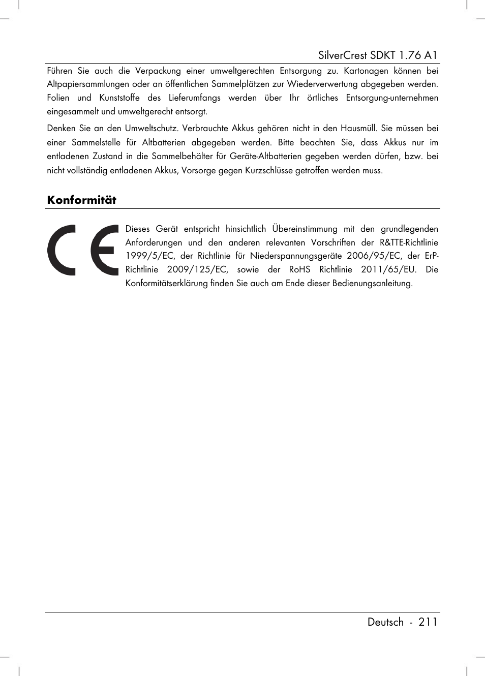 Silvercrest SDKT 1.76 A1 User Manual | Page 213 / 216