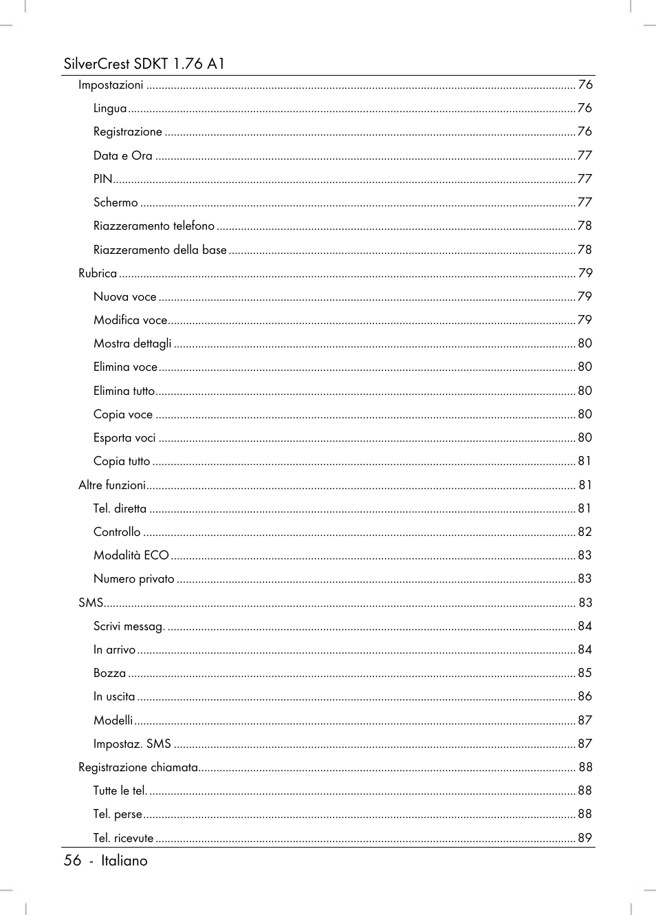 Silvercrest SDKT 1.76 A1 User Manual | Page 58 / 216