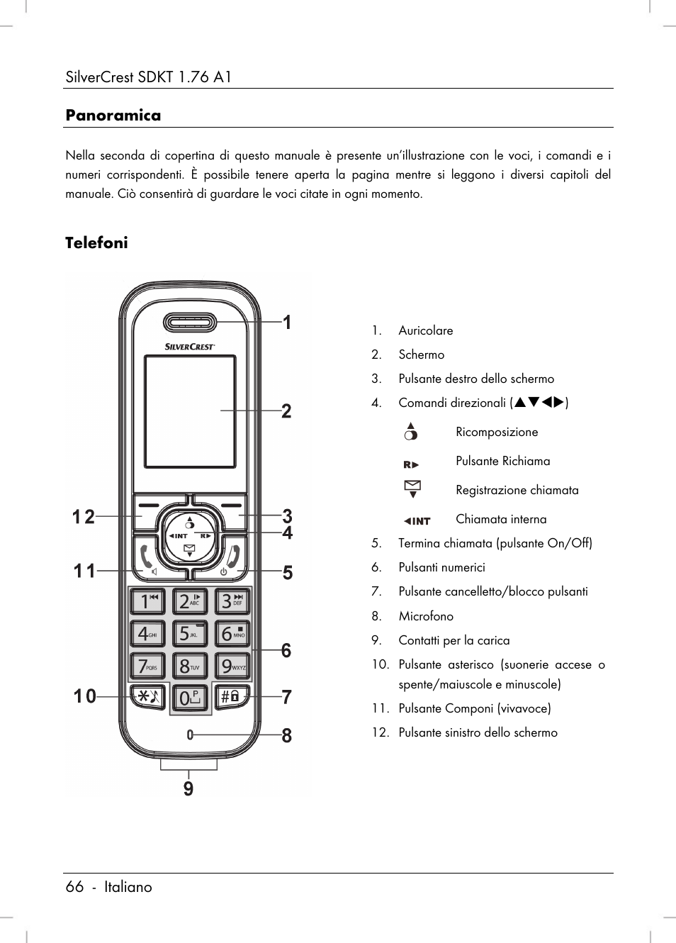 Telefoni | Silvercrest SDKT 1.76 A1 User Manual | Page 68 / 216