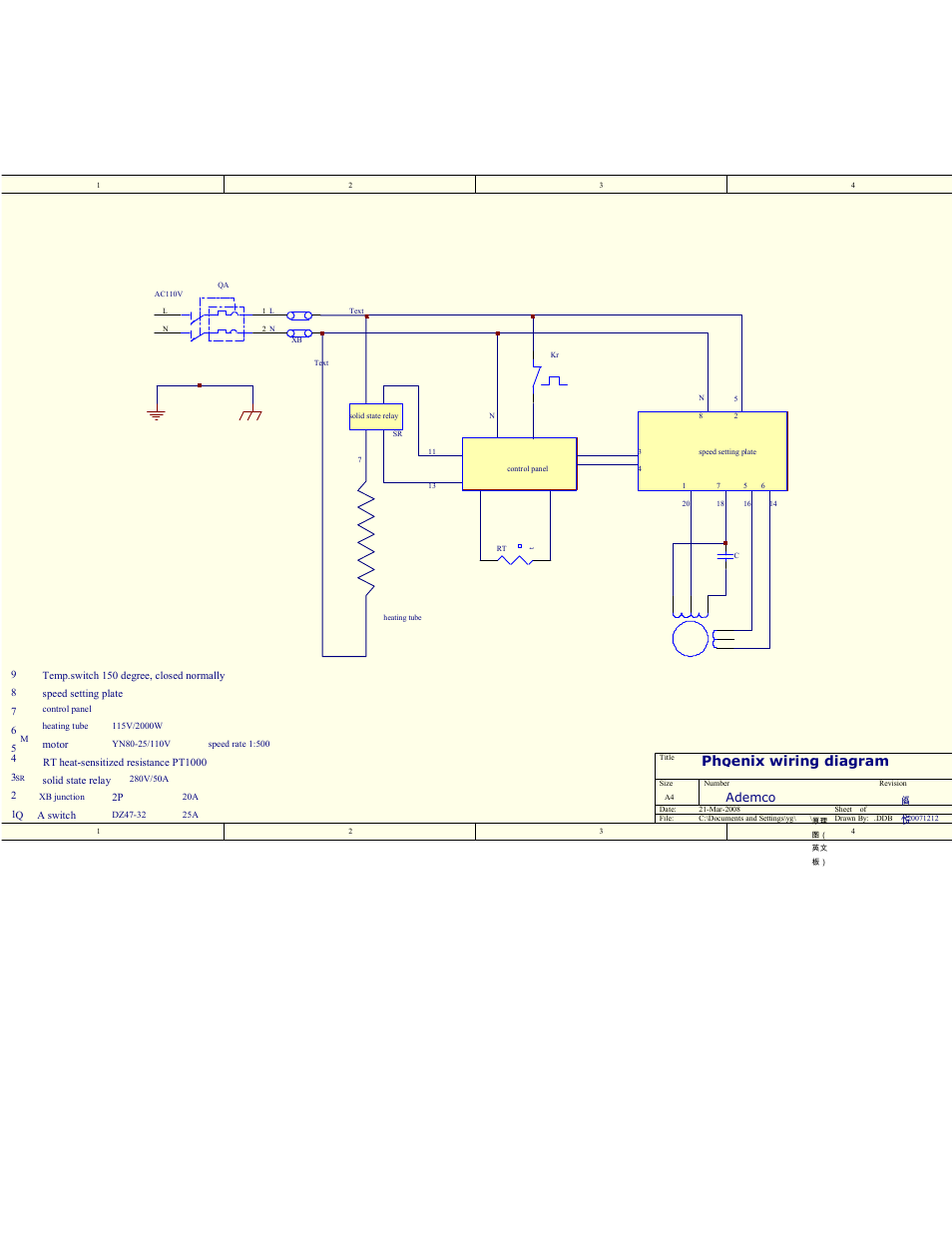 Phoenix wiring diagram, Ademco | Demco PHOENIX ML44 User Manual | Page 19 / 25