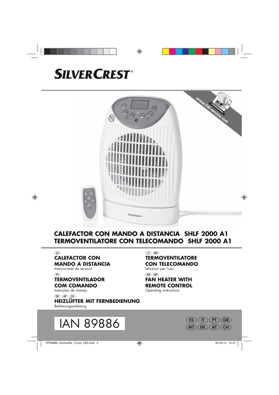 Silvercrest SHLF 2000 A1 User Manual | 66 pages