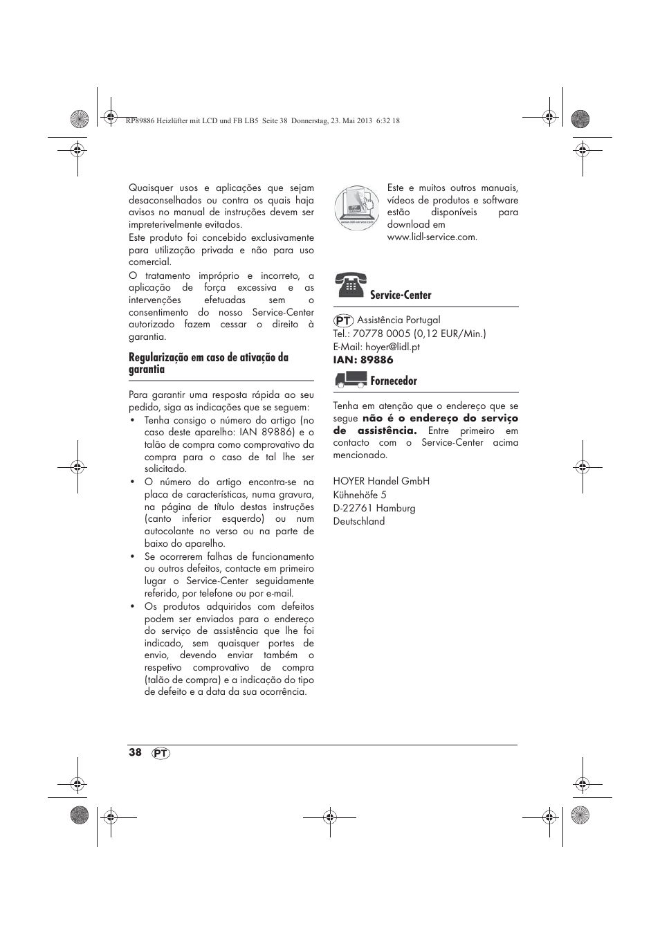 Silvercrest SHLF 2000 A1 User Manual | Page 40 / 66