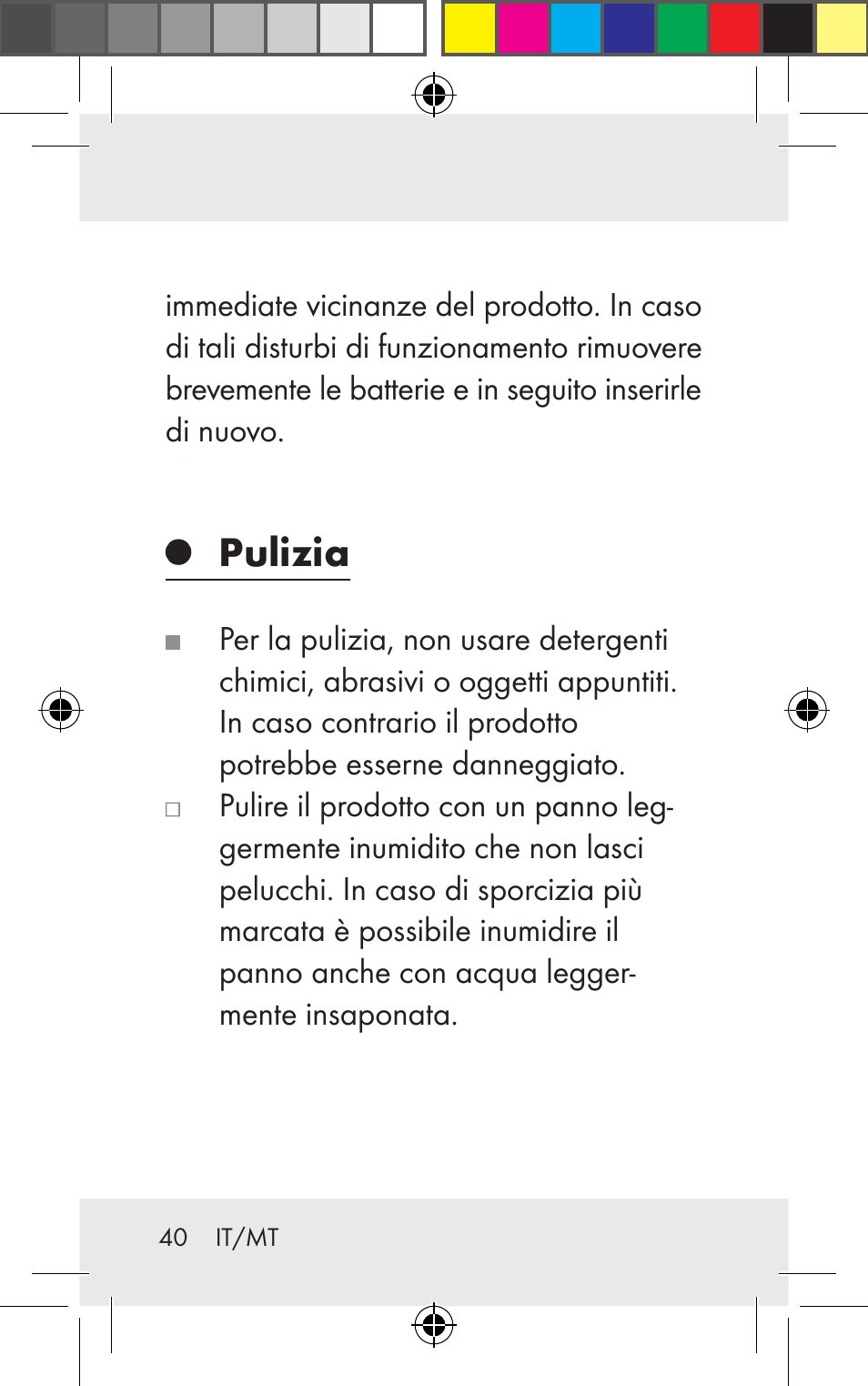 Pulizia | Silvercrest Z31123 User Manual | Page 40 / 98
