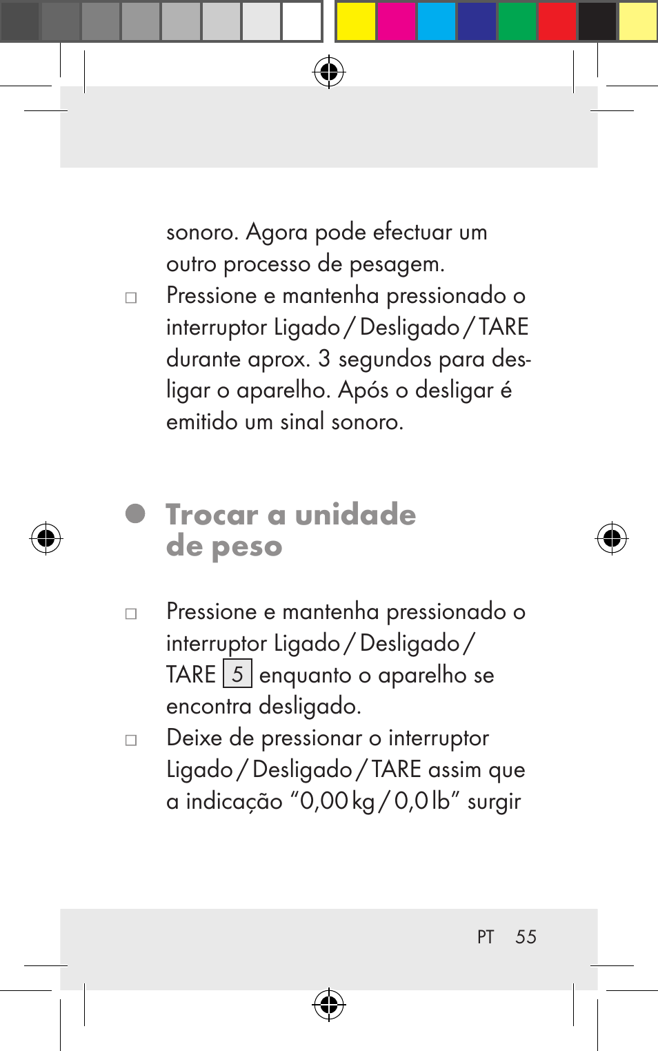 Trocar a unidade de peso | Silvercrest Z31123 User Manual | Page 55 / 98