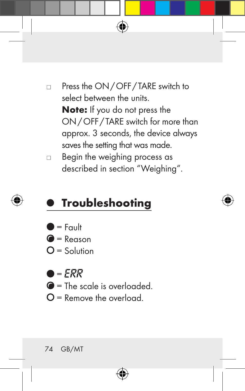 Troubleshooting | Silvercrest Z31123 User Manual | Page 74 / 98
