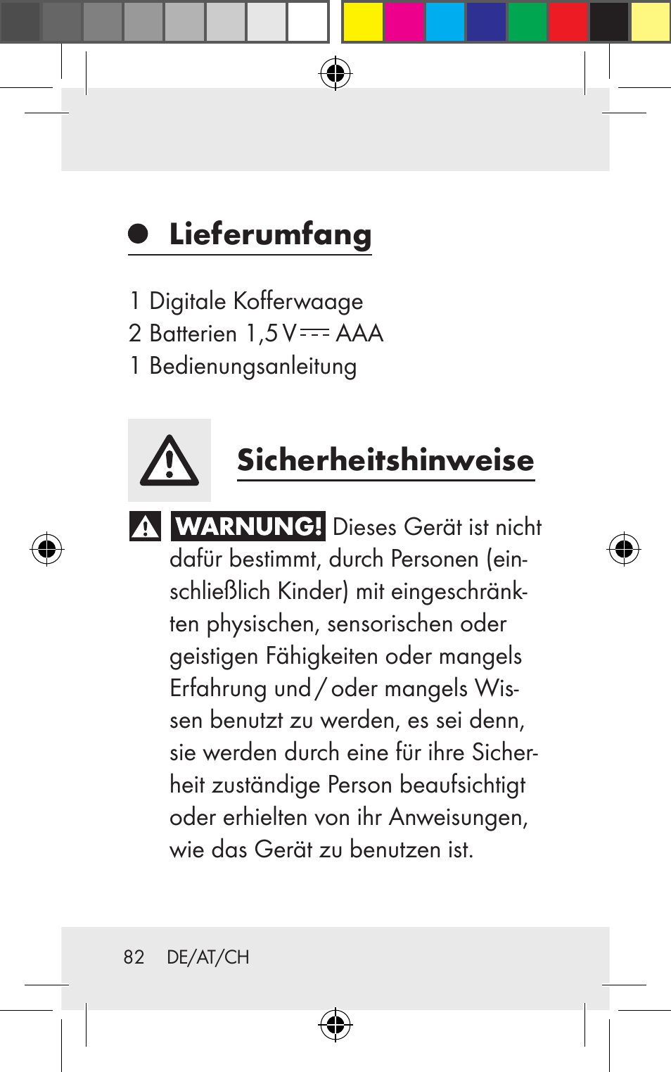 Lieferumfang, Sicherheitshinweise | Silvercrest Z31123 User Manual | Page 82 / 98