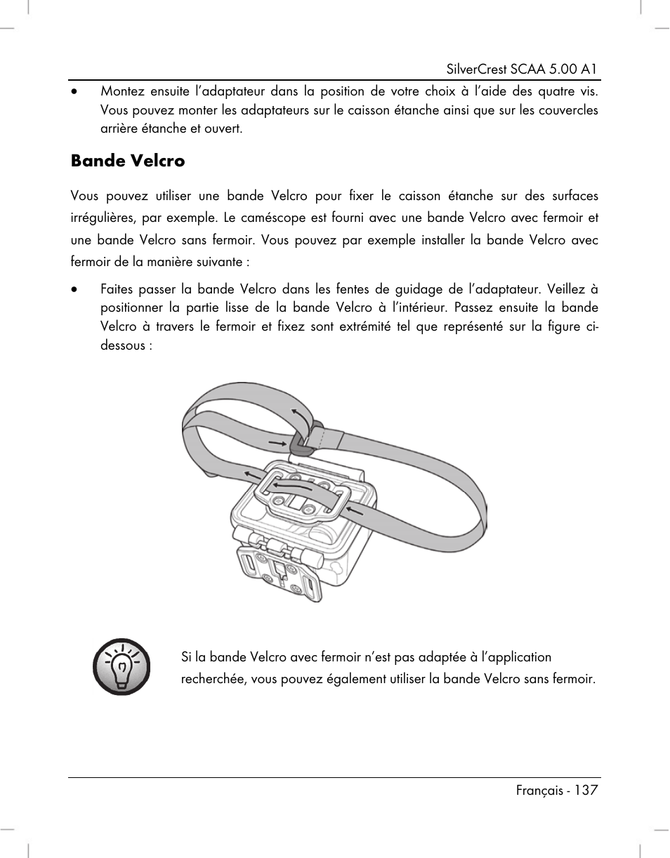 Bande velcro | Silvercrest SCAA 5.00 A1 User Manual | Page 139 / 294