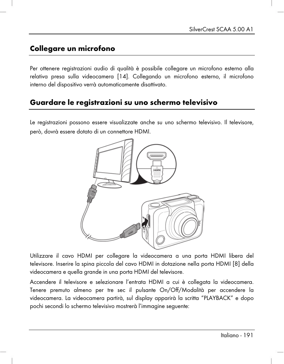 Collegare un microfono | Silvercrest SCAA 5.00 A1 User Manual | Page 193 / 294
