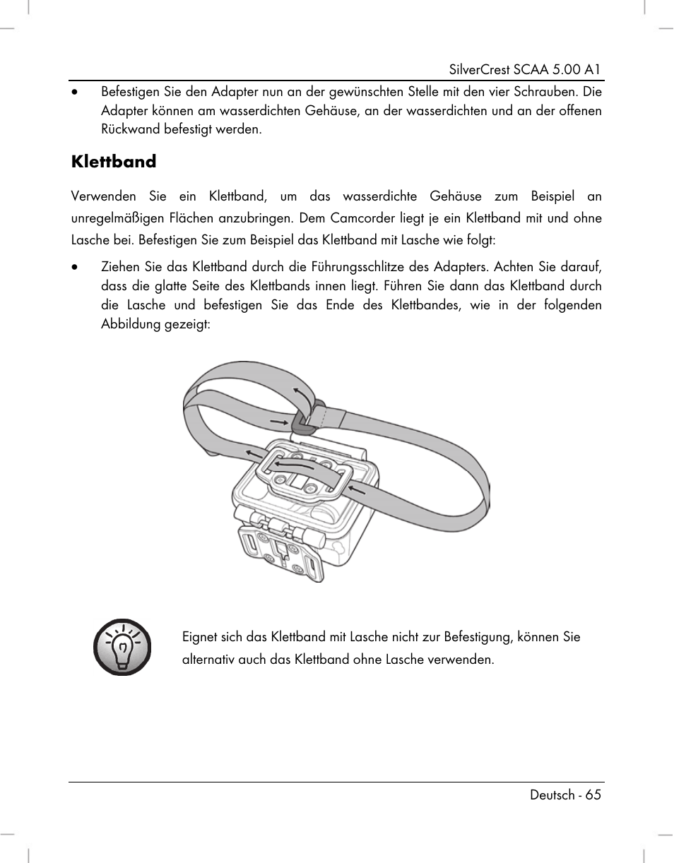 Klettband | Silvercrest SCAA 5.00 A1 User Manual | Page 67 / 294
