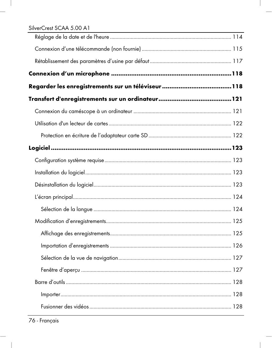 Silvercrest SCAA 5.00 A1 User Manual | Page 78 / 294