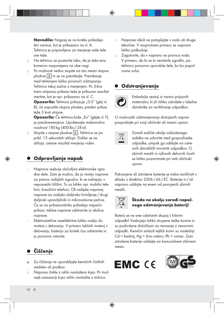 Silvercrest Z29777A / Z29777B User Manual | Page 18 / 30