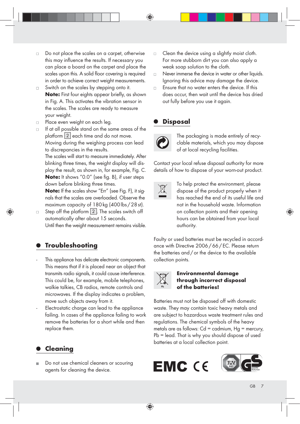 Silvercrest Z29777A / Z29777B User Manual | Page 7 / 30