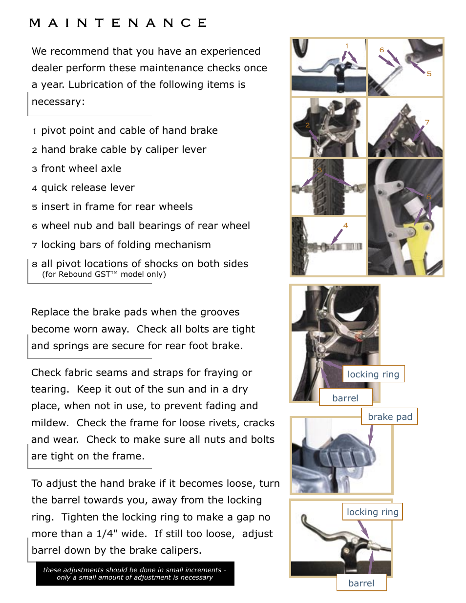Dreamer Design Rebound GST User Manual | Page 11 / 11