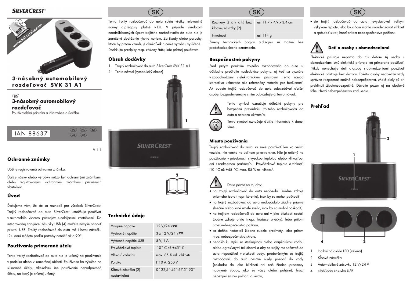 Silvercrest SVK 31 A1 User Manual | Page 11 / 14