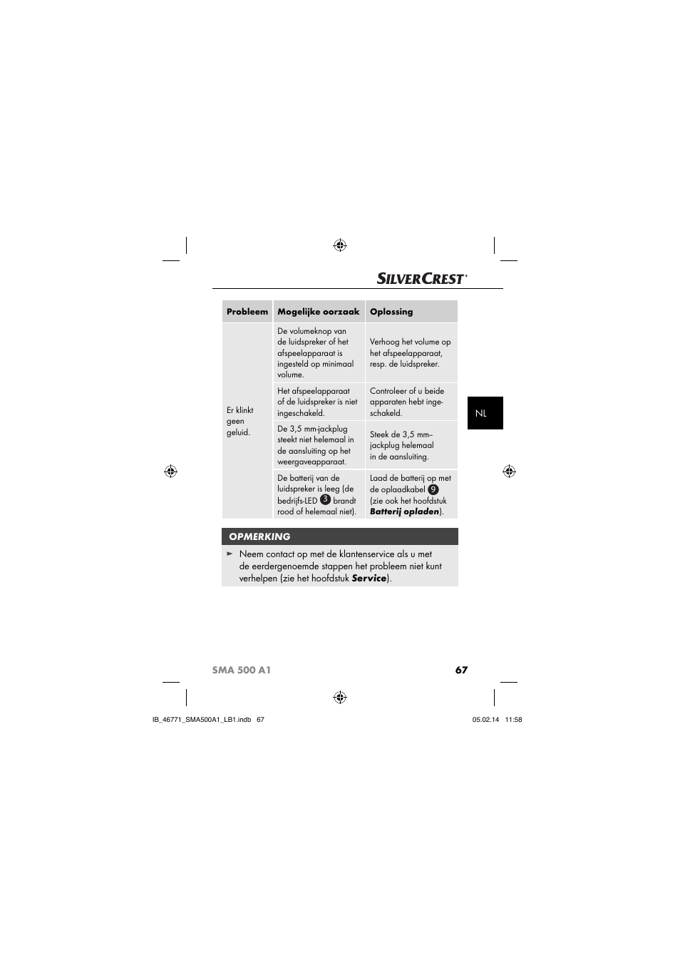 Silvercrest SMA 500 A1 User Manual | Page 70 / 94