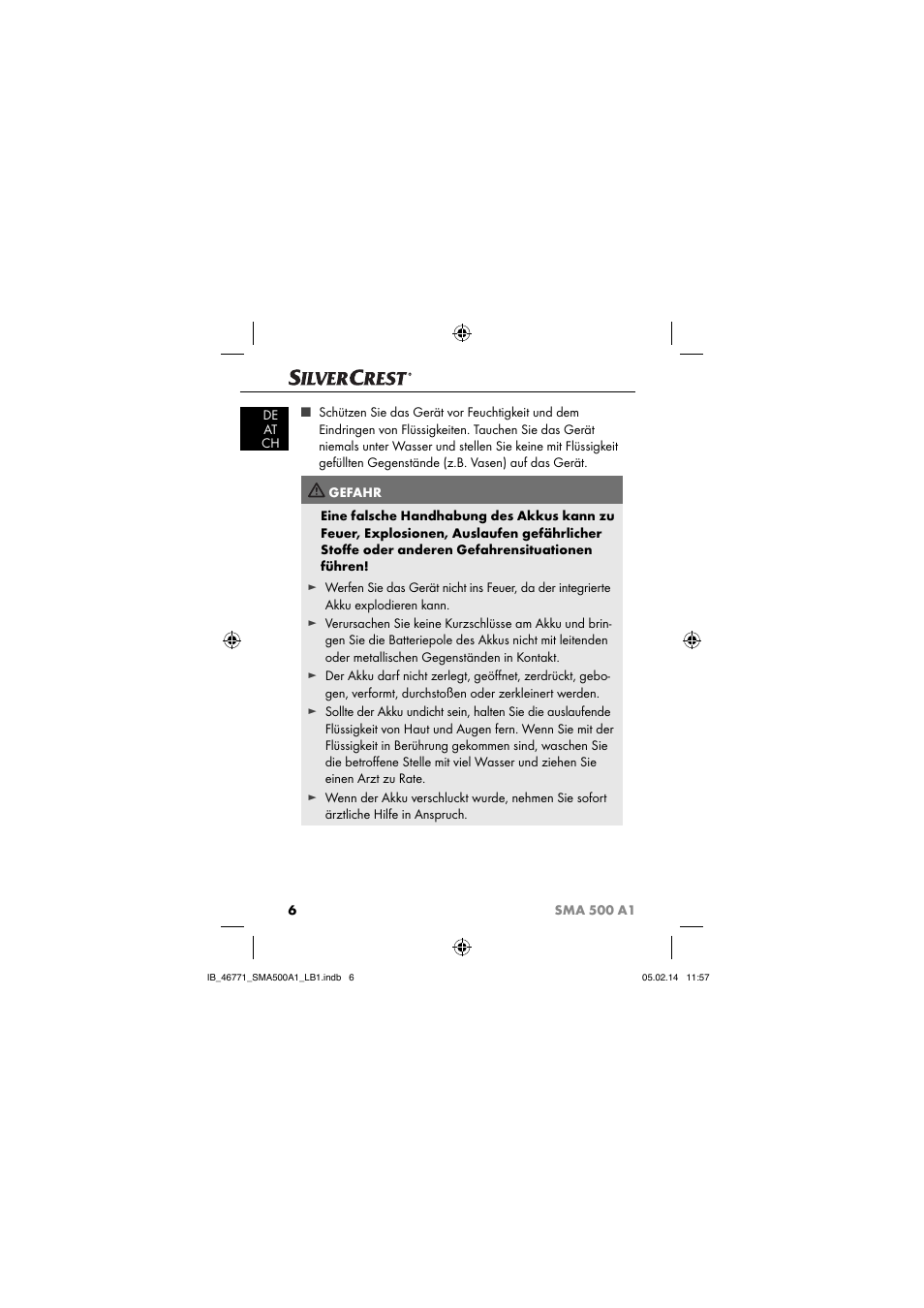 Silvercrest SMA 500 A1 User Manual | Page 9 / 94