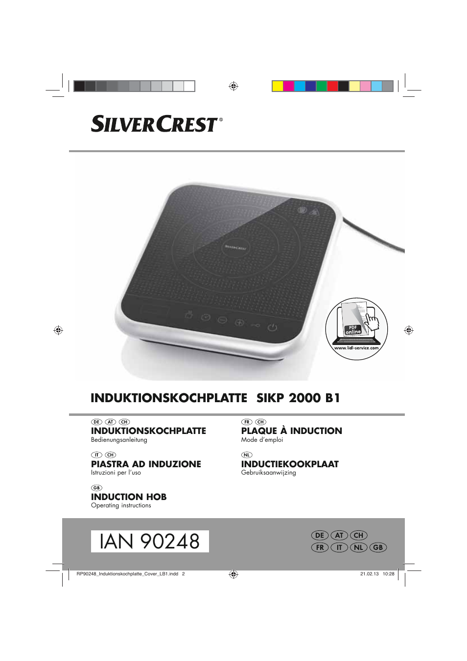 Silvercrest SIKP 2000 B1 User Manual | 54 pages